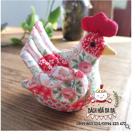 [CÓ SẴN 2021] DIY / BỘ KIT TỰ THÊU 2021 TÚI THƠM Gà Phong Thủy Cầu Bình An Phát Đạt - Nana shop Handmade