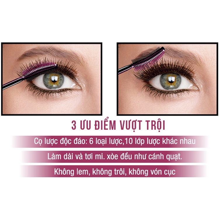 Mascara Dài Mi &amp; Tơi Mi Tự Nhiên Maybelline New York Lash Sensational