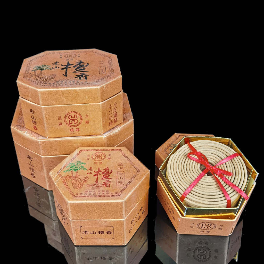 Nhang khoanh Đàn hương cuộn hương cao cấp 4h 8h 12h 24h - SIÊU THỊ PHẬT GIÁO SALA