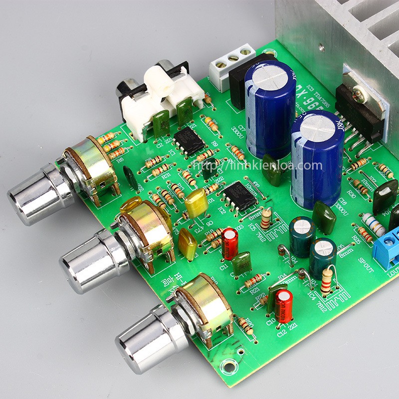 Mạch khuếch đại công suất HiFi 2.0 sử dụng IC TDA7265 2 kênh 50W + 50W độ trung thực cao