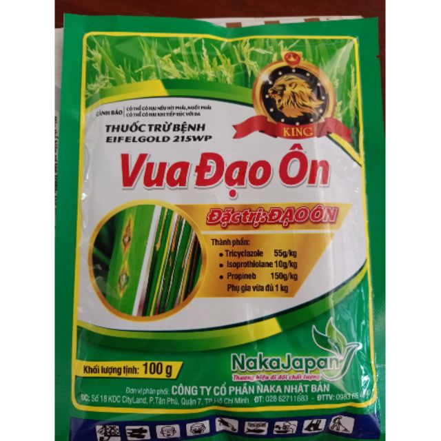 Thuốc trị đạo ôn chất lượng trên cây lúa [ Gói 100gram]