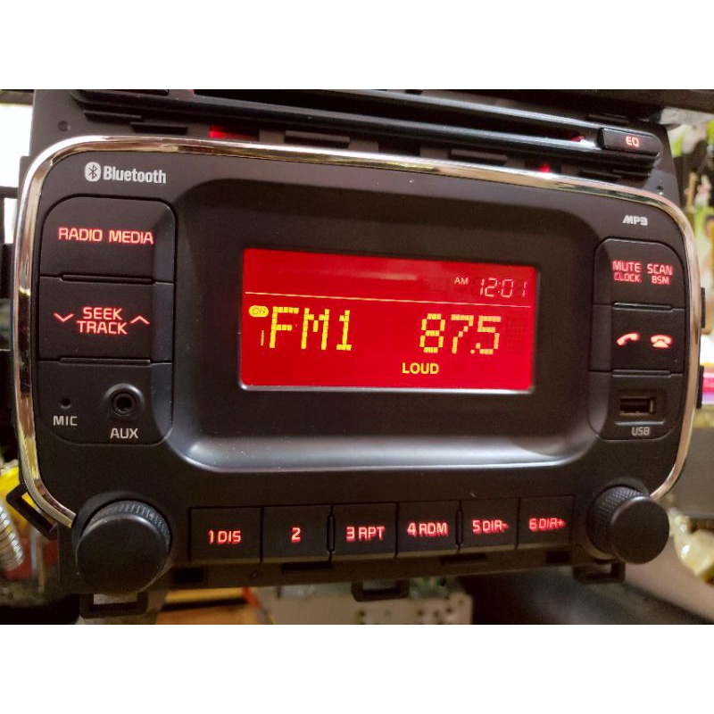 Đầu cd bluetooth aux usb mp3 tháo xe KIA.