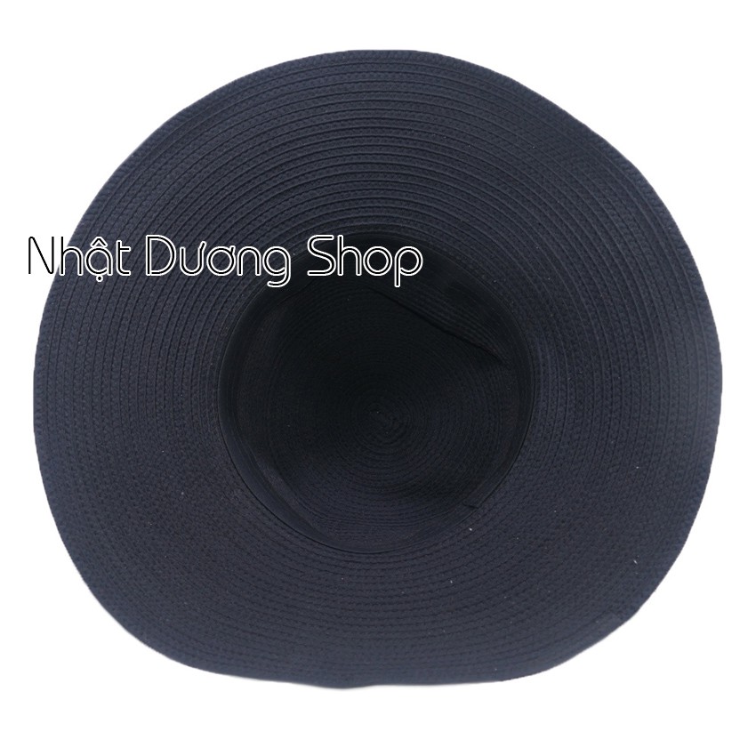 [ FREESHIP ] Nón vành rộng gắn hoa sang trọng, đẳng cấp mũ tai bèo vành rộng 11cm giúp che nắng tốt
