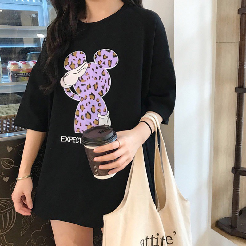 Áo Thun Tay Ngắn In Hình Hoạt Hình