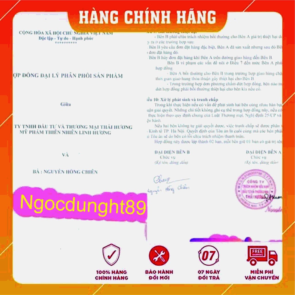 tinh chất nở ngực linh hương xuất xứ Công ty TNHH đầu tư và thương mại Thái Hương