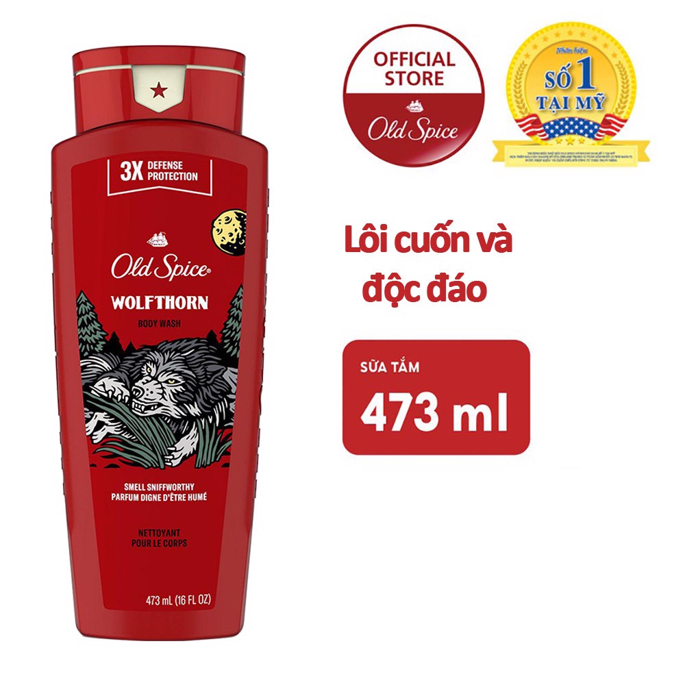 Gel tắm Old Spice nhiều mùi hương 473ml