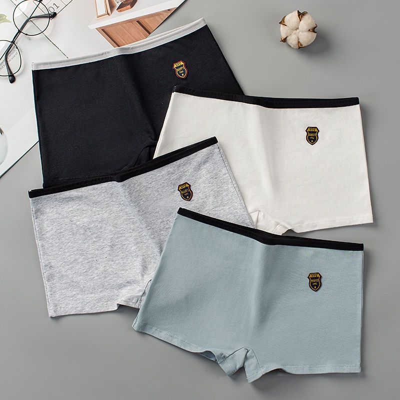 Quần Lót Boxer Cotton Thoáng Khí Kháng Khuẩn Không Có Mông Cho Bé Gái