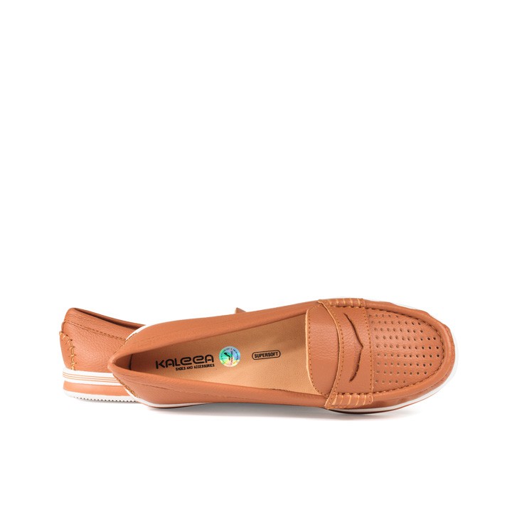 Giày bệt moca - Giày lười da bò thật cao cấp VNXK K498 ( Màu Nâu Bò )- thương hiệu Kaleea Việt Nam | BigBuy360 - bigbuy360.vn