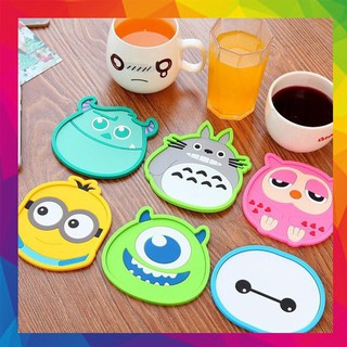 Miếng lót ly hình hoạt hình kute