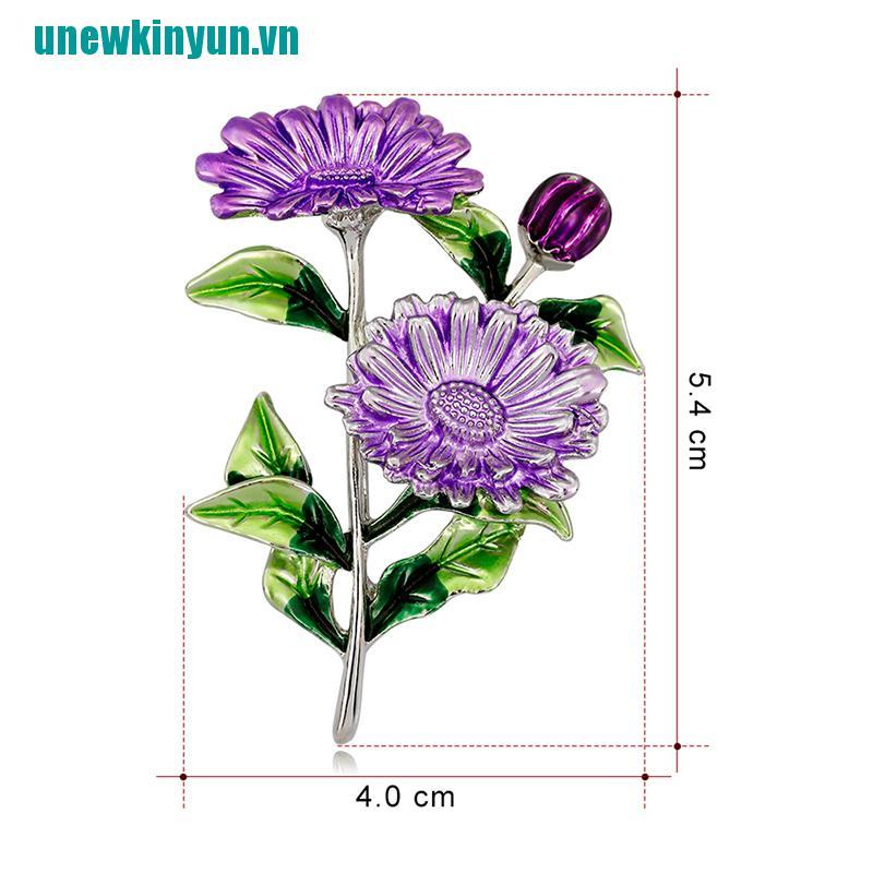Y●Trâm Cài Áo Hình Hoa Cúc Tráng Men