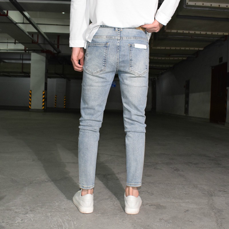 SKINY JEAN, QUẦN JEAN CO DÃN ÔM CHÂN NAM, QUẦN BÒ ĐẸP - LJINSTORE