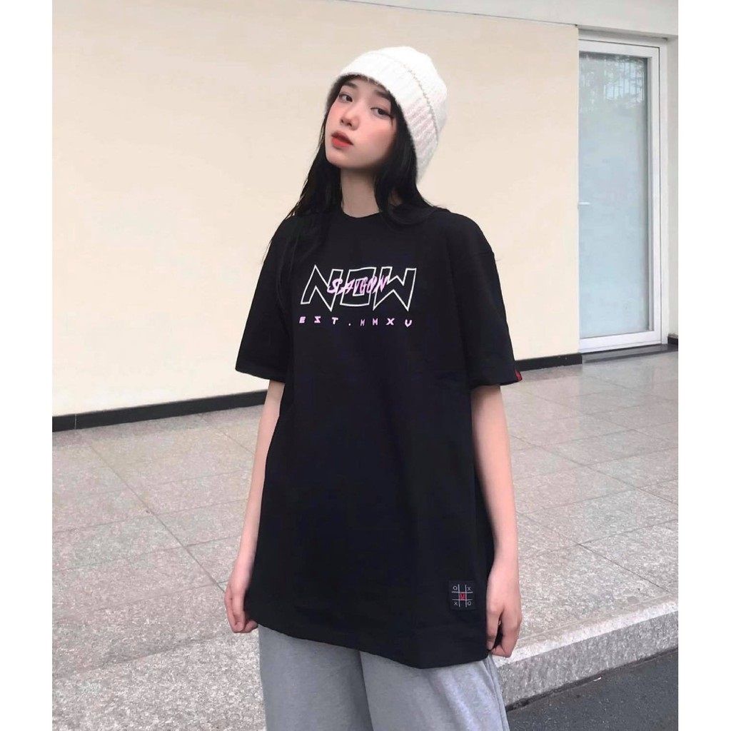 Áo Thun Tay Lỡ Form Rộng NowSaigon I&O Tee Phong Cách Unisex Cho Cả Nam Nữ, Thời Trang MINISHOPVN