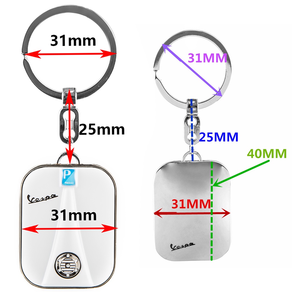 Móc Chìa Khóa Cao Cấp Dành Cho Xe Mô Tô Piaggio Vespa Scooter Sei Giorni Gts300 Gts300Ie Gts Touring