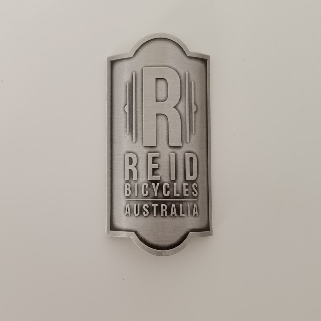 Miếng dán trang trí xe đạp bằng hợp kim nhôm hình biểu tượng xe đạp mới