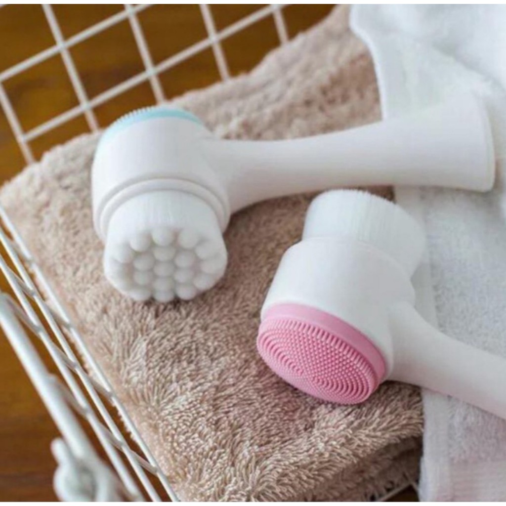 Cọ Rửa Mặt 2 Đầu Đa Năng🌾𝑭𝒓𝒆𝒆𝒔𝒉𝒊𝒑🌾Cọ massage mặt Hàn Quốc