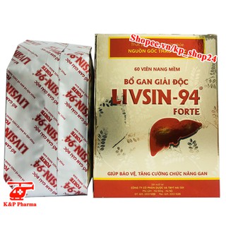 Bổ Gan Giải Độc Livsin 94 Forte - Livsin94