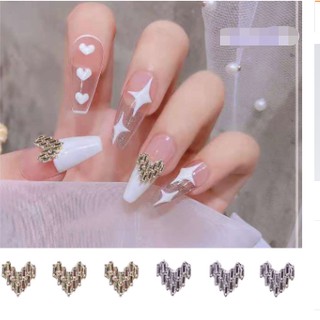 charm hình tim trang trí nail- phụ kiện trang trí nail