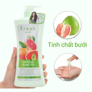 Dầu gội Fresh Giảm gãy rụng chiết xuất Bưởi hồng ngọc 650g