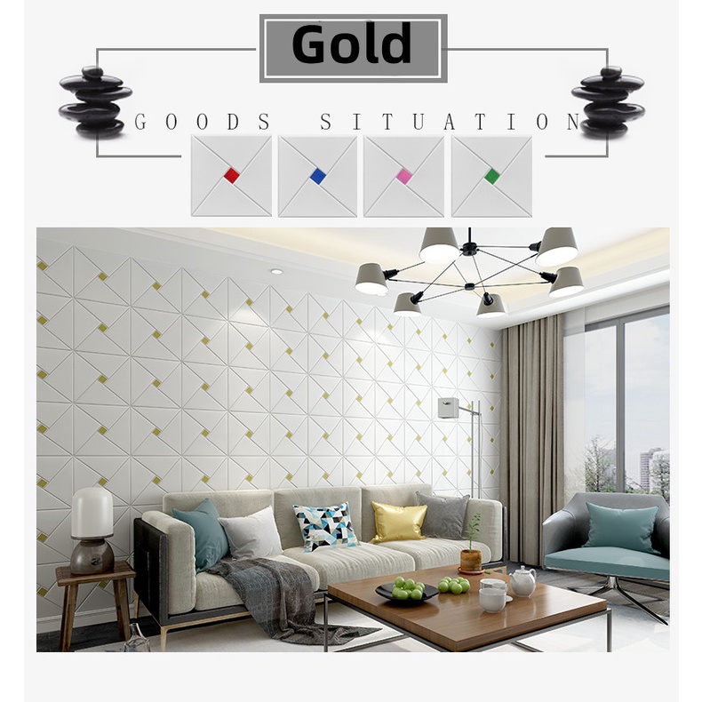 Miếng Dán Tường Bằng Xốp Giả Gạch 3D Tự Dính Trang Trí Phông Nền tv