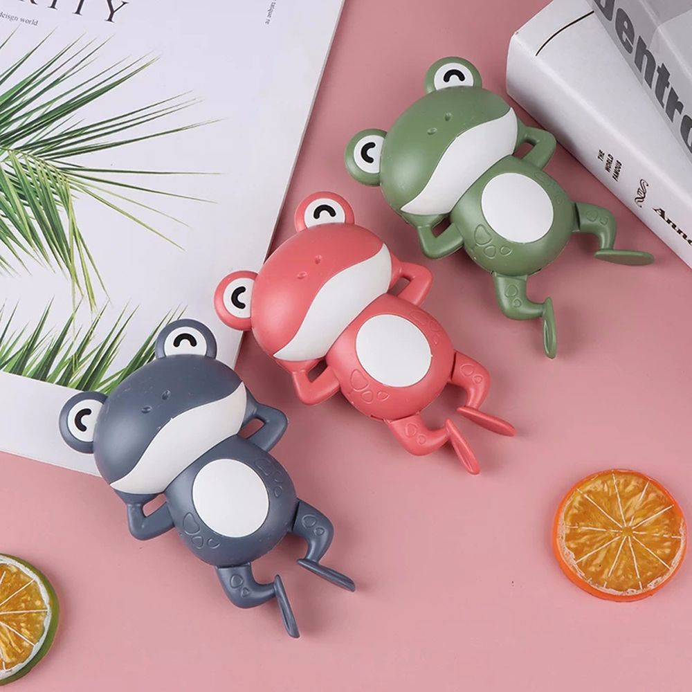 Đồ Chơi Lên Dây Cót Hình Chú Ếch Hoạt Hình Nhiều Màu Dễ Thương Cho Bé