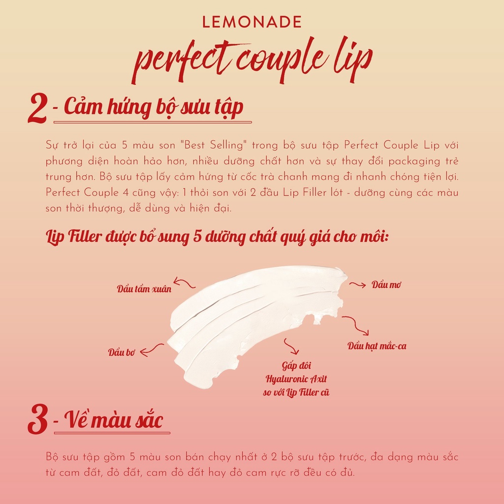 Combo Lemonade Phấn nước siêu kiềm dầu Supermatte Cushion 15g và Son kem Perfect Couple Lip Ver.2 8g