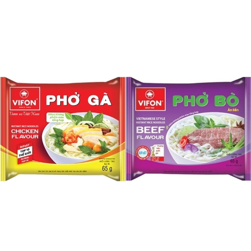 Phở bò Vifon 65g combo 10 gói