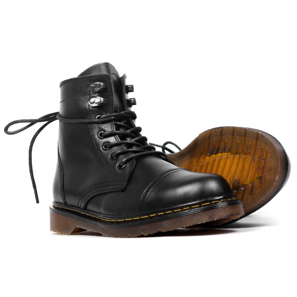 Giày Boots nam Dr.058 Khóa Da bò Lucas Shoes bảo hành 1 năm