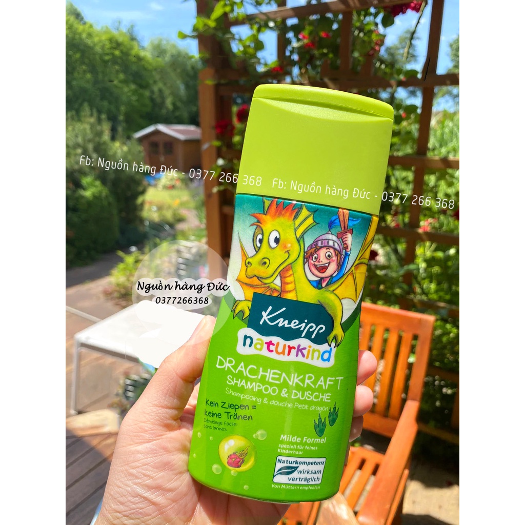 Gội xả 2in1 dòng hữu cơ Kneipp, Schauma trẻ em Vegan hữu cơ Đức an toàn cho bé gái, trai