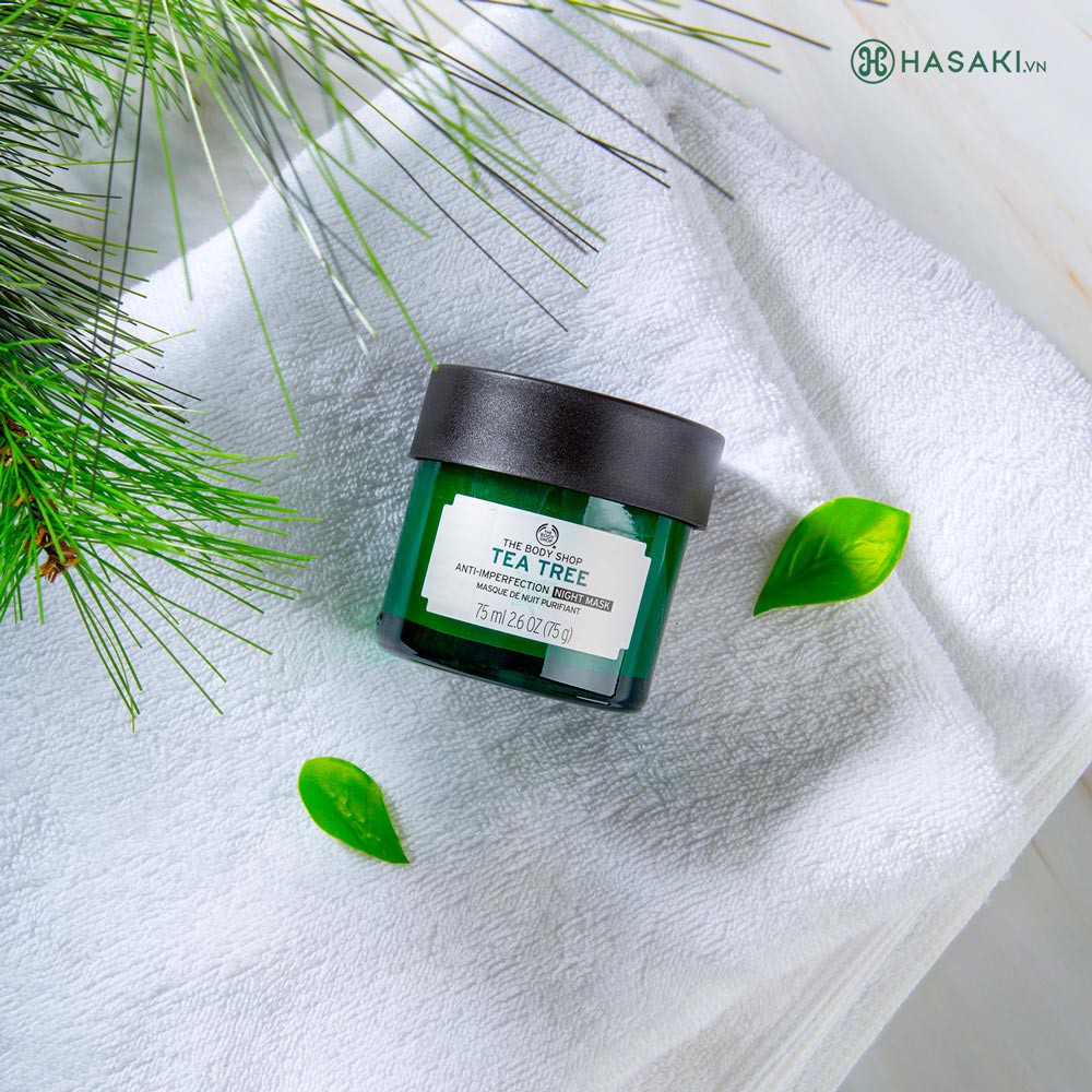 Mặt Nạ The Body Shop Tràm Trà Cho Da Dầu Mụn 100ml Tea Tree Skin Clearing Clay Mask