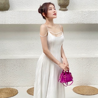 Đầm Thun Gân Hai Dây - EDINI - D1526