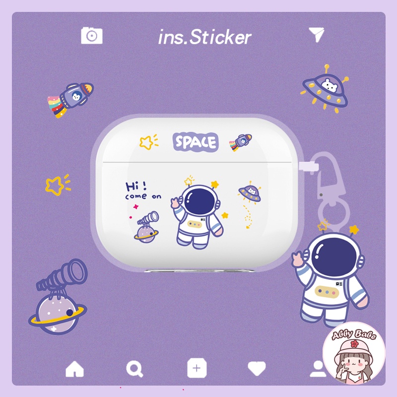 Vỏ Bảo Vệ Hộp Sạc Tai nghe không dây 1/2/pro Bằng TPU Mềm Họa Tiết Hoạt Hình Dễ Thương