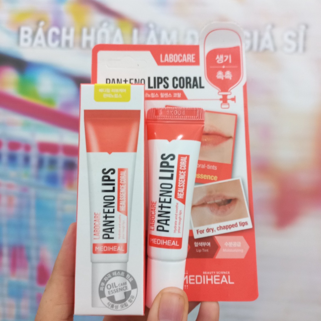 Son dưỡng môi Labocare Pan+End Lips Healbalm 10ml / Pan Eno Lips Coral 10ml