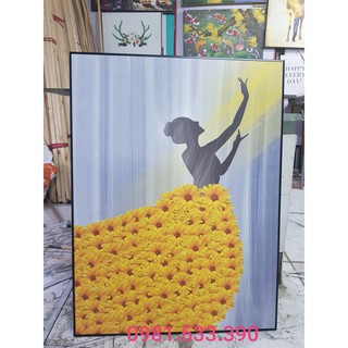 Khung Tranh Canvas Cao Cấp (Kèm Khung + Đinh Treo) ẢNH THẬT