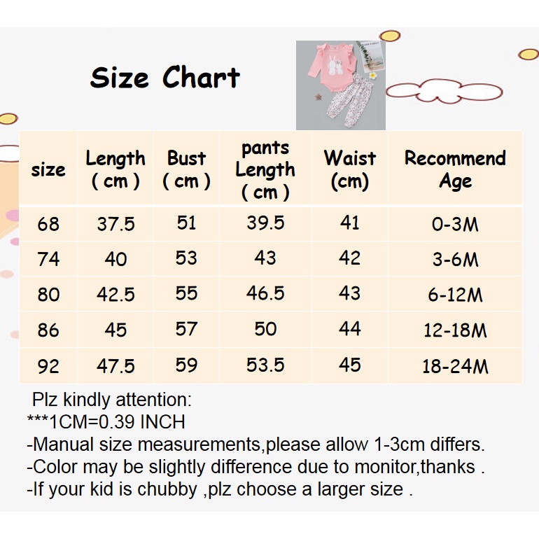 Bộ 2 món Áo liền quần MIKRDOO dài tay hình thỏ và Quần hoa cotton dài dễ thương cho bé gái tập đi