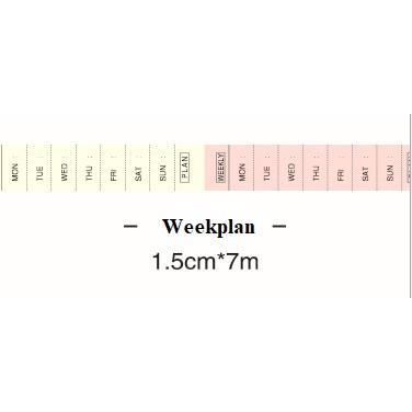 BĂNG KEO TRANG TRÍ PLANNER