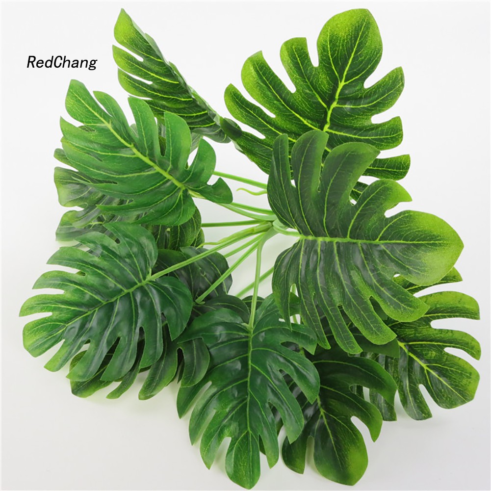 1 Cây Lá Monstera Nhân Tạo Trang Trí Tiệc