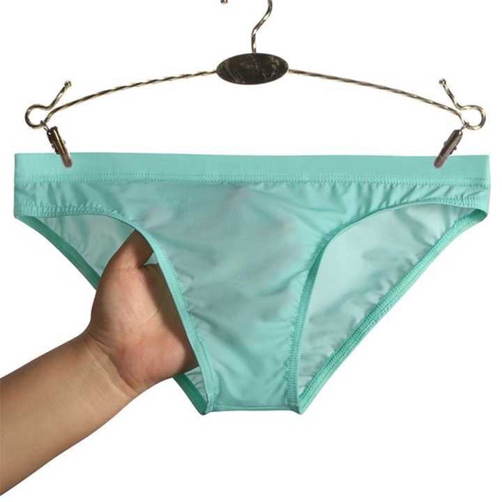 Quần Sịp Nam Tam Giác Siêu Mỏng Xuyên Thấu Chất Cotton Mềm Mịn, Thấm Hút Tốt, Co Giãn 4 Chiều