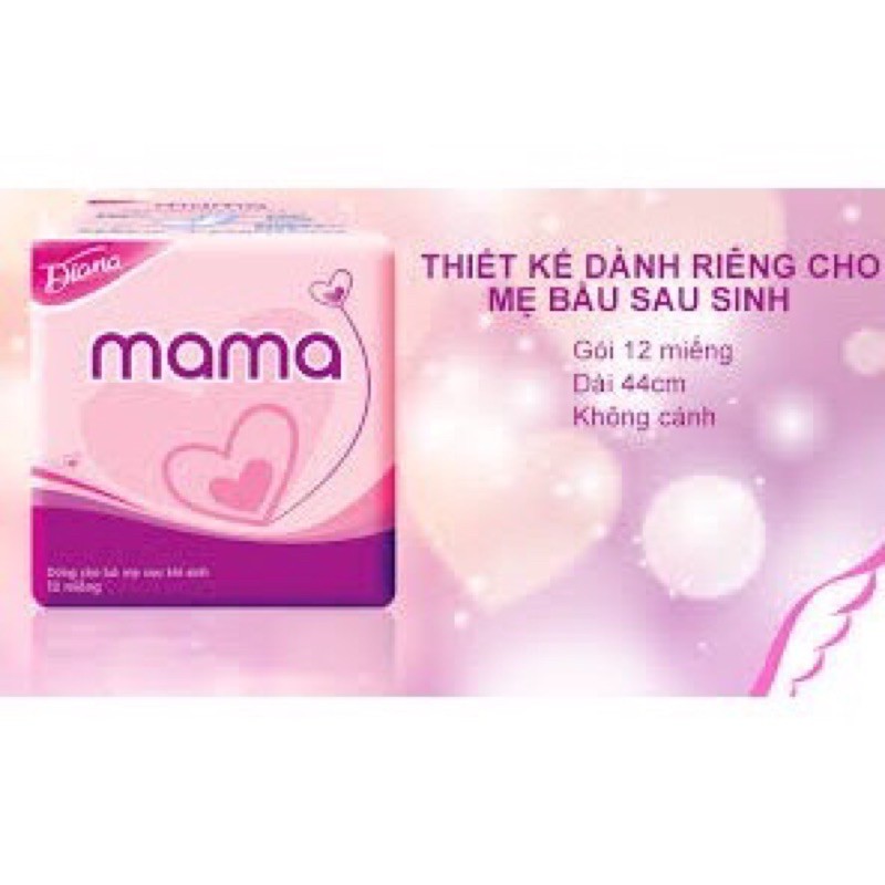 Băng Vệ Sinh MaMa Diana -Cho Mẹ Sau Khi Sinh (12Miếng)