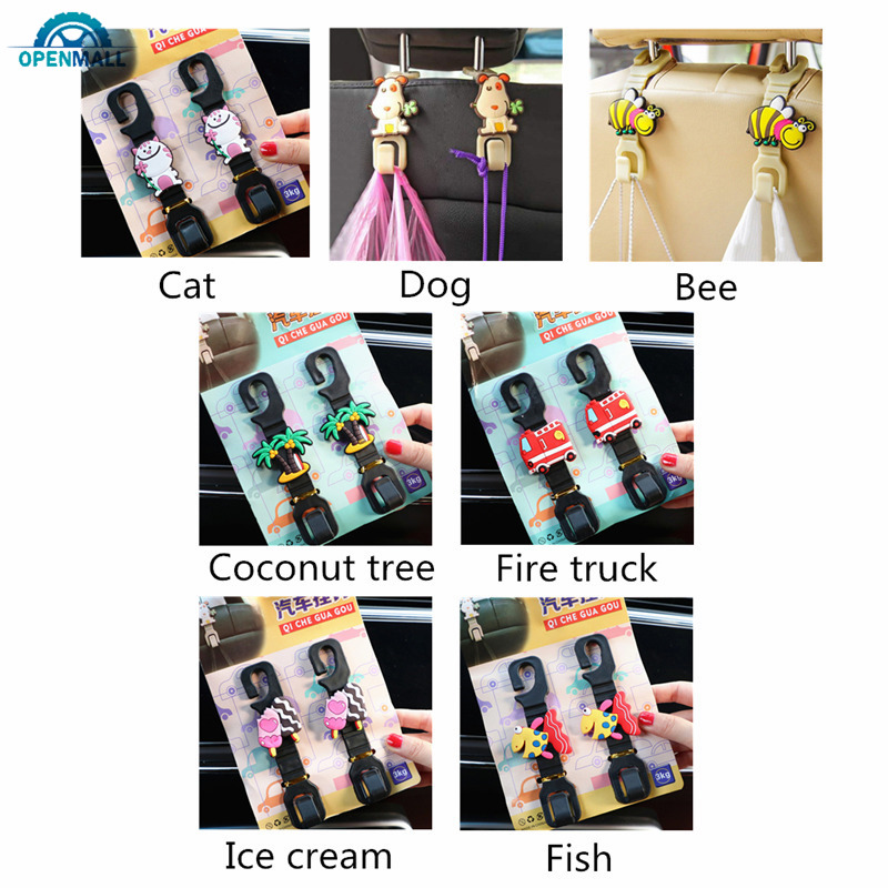 Set 2 Móc Treo Đồ Gắn Ghế Xe Ô Tô Tiện Lợi