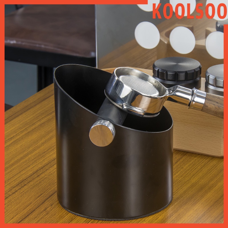 [KOOLSOO] Coffee Knock Box Grinds Waste Bucket for Coffee Maker Non-Slip for Home