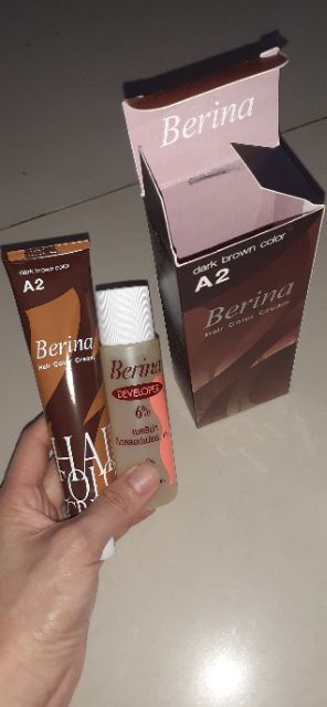 Thuốc nhuộm tóc của Thái, đen và nâu hộp 60g