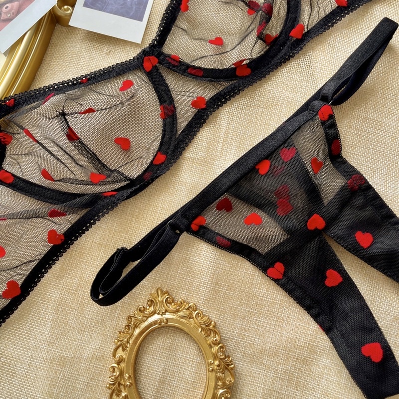 Set đồ lót có gọng quần không đáy sexy gợi cảm NY002