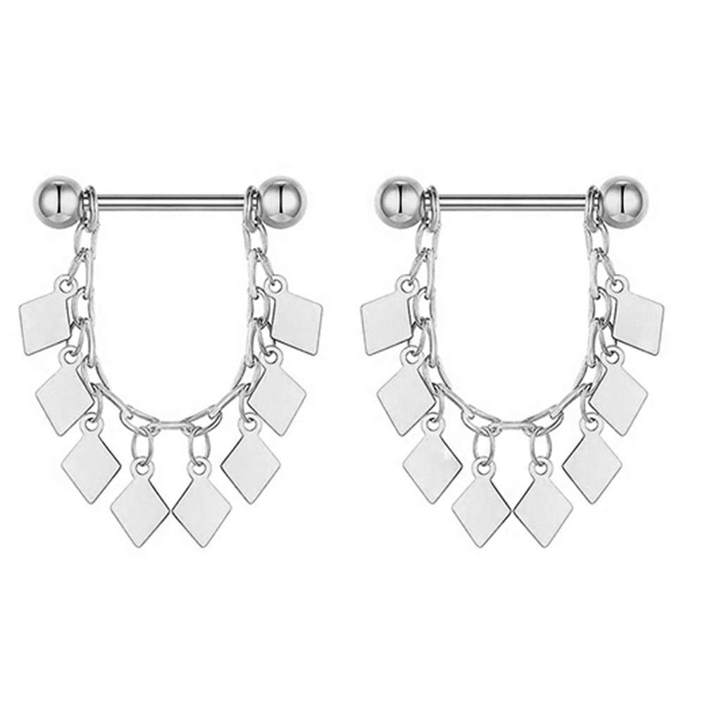 Set 2 Khuyên Nhũ Hoa Đính Đá Hình Bướm Gợi Cảm Cho Nữ