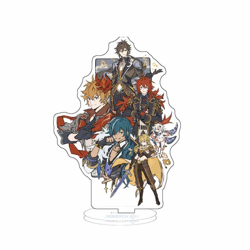 Mô hình nhân vật GENSHIN IMPACT ver ĐỒNG HÀNH standee mica acrylic anime chibi trưng bày xinh xắn