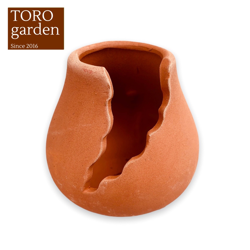Chậu xẻ đất nung mini đường kính 4,5cm chậu trồng sen đá chậu sen đá dễ thương toro garden