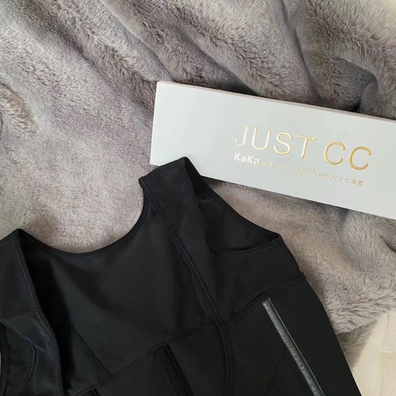 [Hàng mới về] Áo nịt bụng sát nách phối lưới định hình eo chỉnh sửa tư thế làm giảm béo kiểm soát cơ bụng dành cho nữ