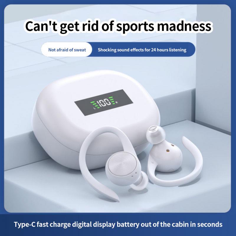 Tai Nghe Không Dây R200 TWS Bluetooth 5.0 Màn Hình LED Kỹ Thuật Số Chống Mồ Hôi