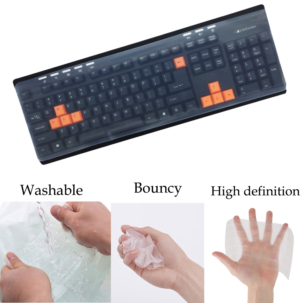 Universal Silicone Computer Keyboard Skin Cover Film For Waterproof Dustproof Protective Keyboard Cover