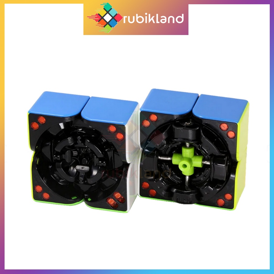 Rubik 2x2 QiYi X-man Flare 2x2 M XMD Rubic 2 Tầng Có Nam Châm Stickerless Không Viền (Hãng Mod) Đồ Chơi Trí Tuệ Trẻ Em