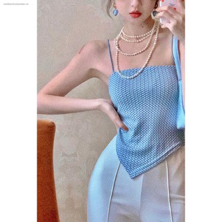 Áo Lửng Hai Dây Họa Tiết Ca Rô Thời Trang Mẫu 2021 Dành Cho Nữ